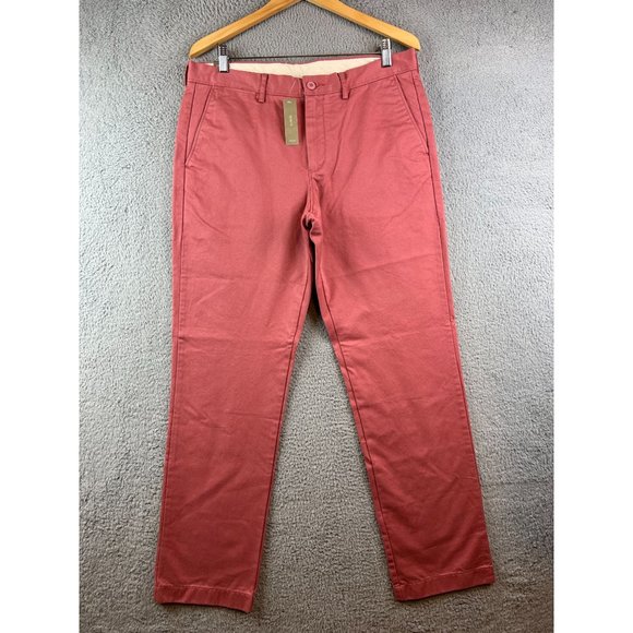 New J Crew Mens Pants 34 x 32 Broken In Urban Slim Chino Flat Front - Picture 1 of 12